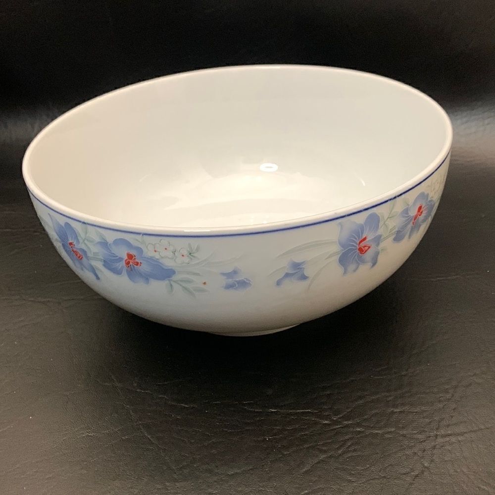 Global Bowl White Floral Print